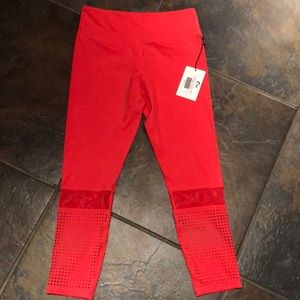 ZYIA Active sunset block chill tight n light coral leggings